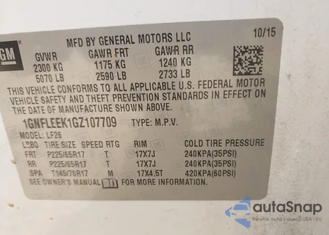 2016 Chevrolet Equinox Ls from USA, damaged, VIN 1GNFLEEK1GZ107709